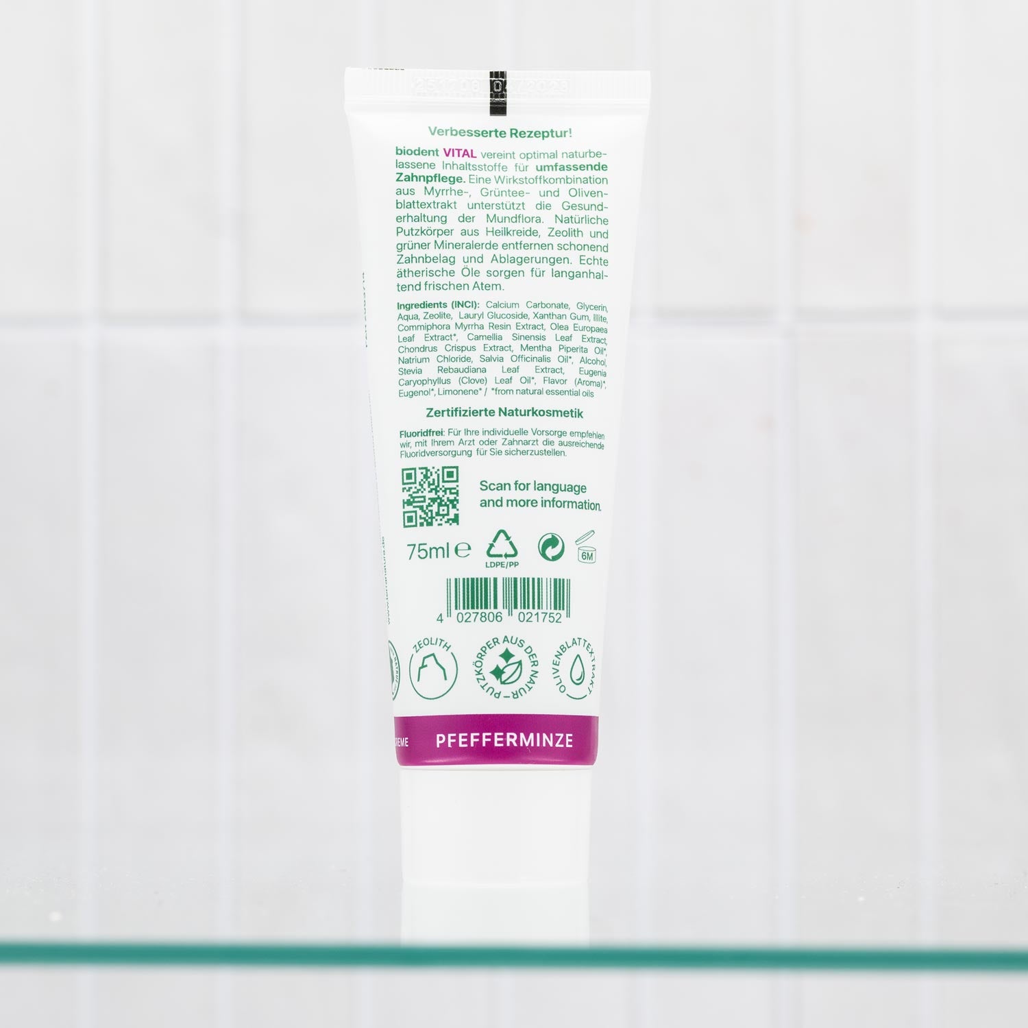 Vital Tandpasta Fluoride vrij