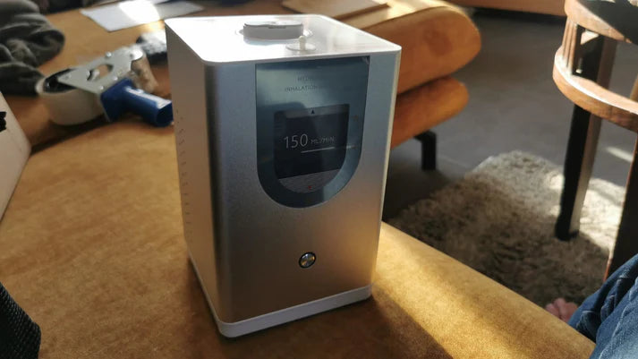 Qube H₂-150 waterstof-zuurstof-inhalatiesysteem.
